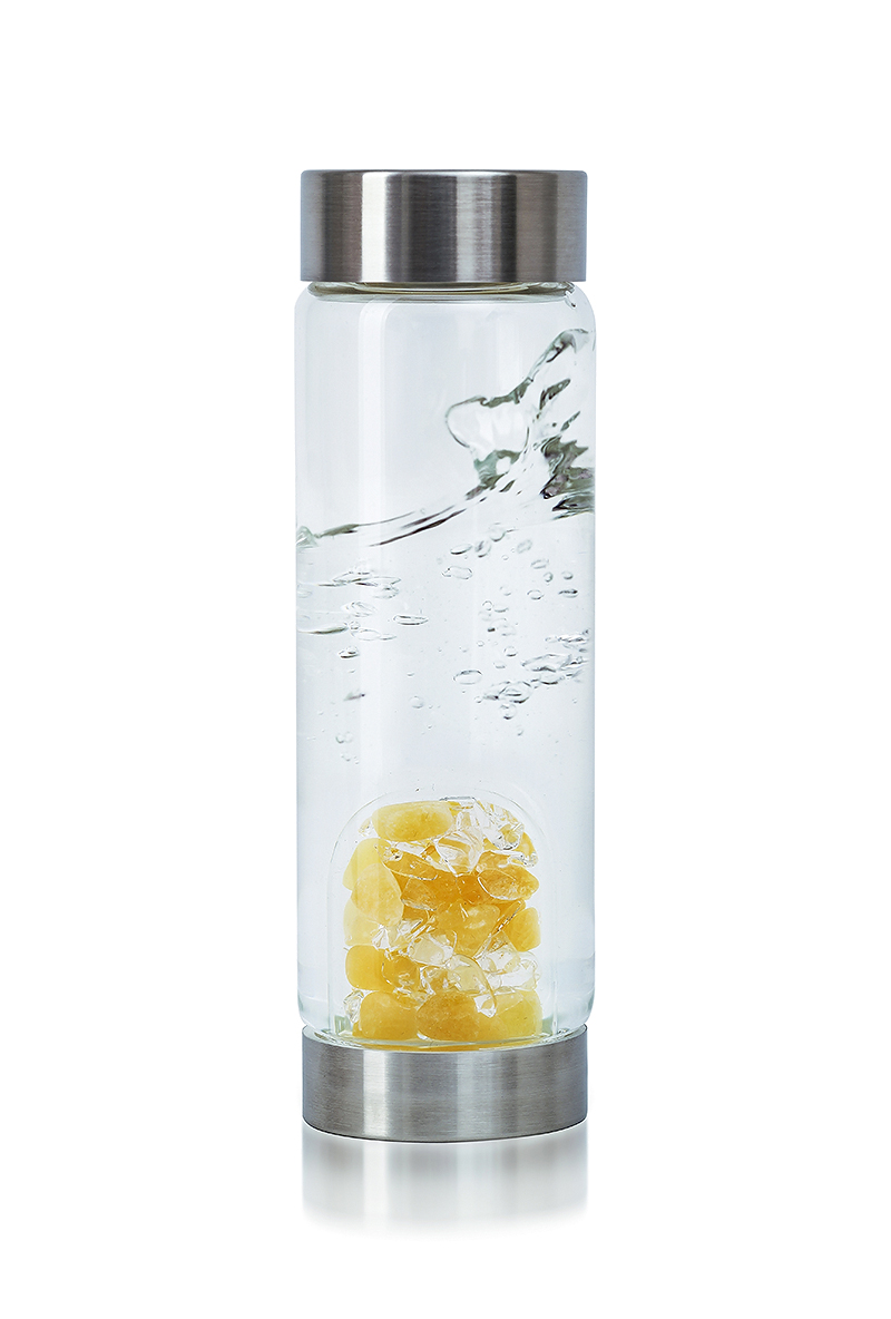 ViA - Sunny Morning Edelsteinwasser, Orangencalcit-Bergkristall